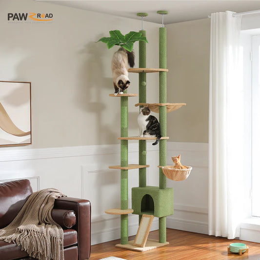PAWZ Road 230cm-255cm Height Floor to Ceiling Cactus Cat Tree