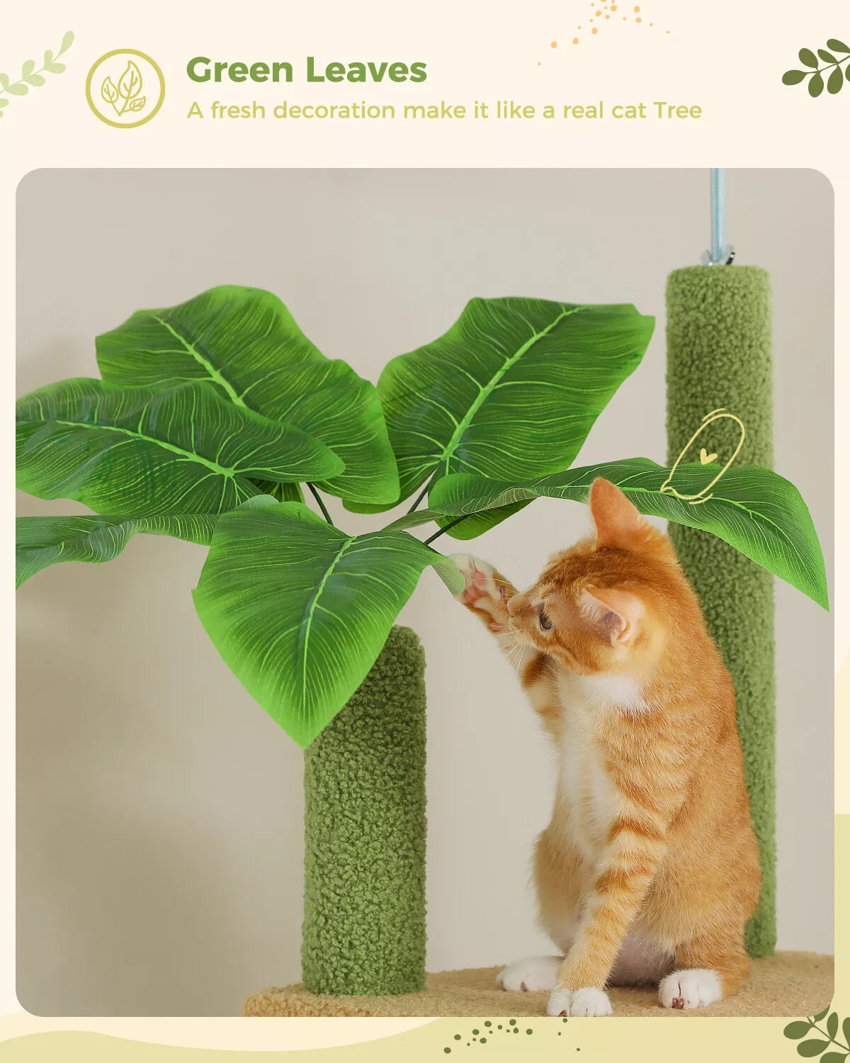 PAWZ Road 230cm-255cm Height Floor to Ceiling Cactus Cat Tree